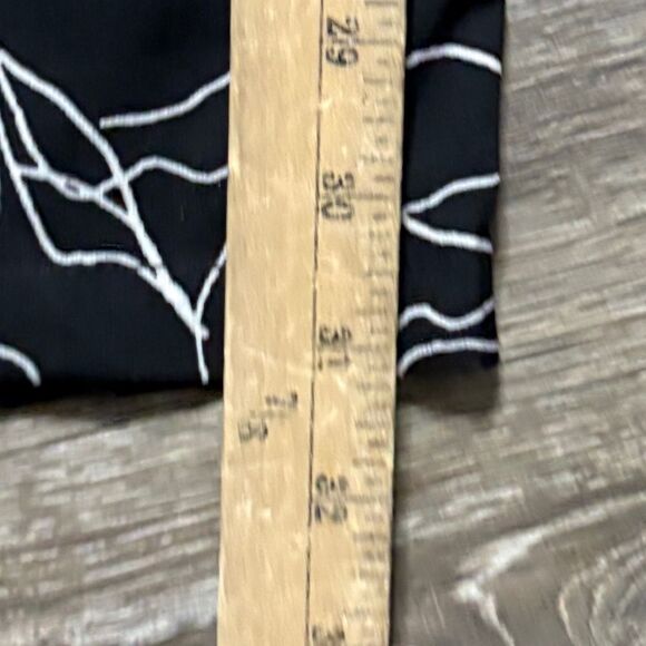 Gracia Jumpsuit Size Medium NWT Floral black white wide leg tie waist flow - Picture 12 of 15